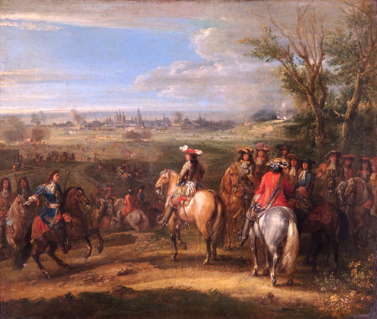 لويس الرابع عشر في الحصار ، حوالي 1678 (زيت على قماش) بواسطة Adam Frans van der Meulen