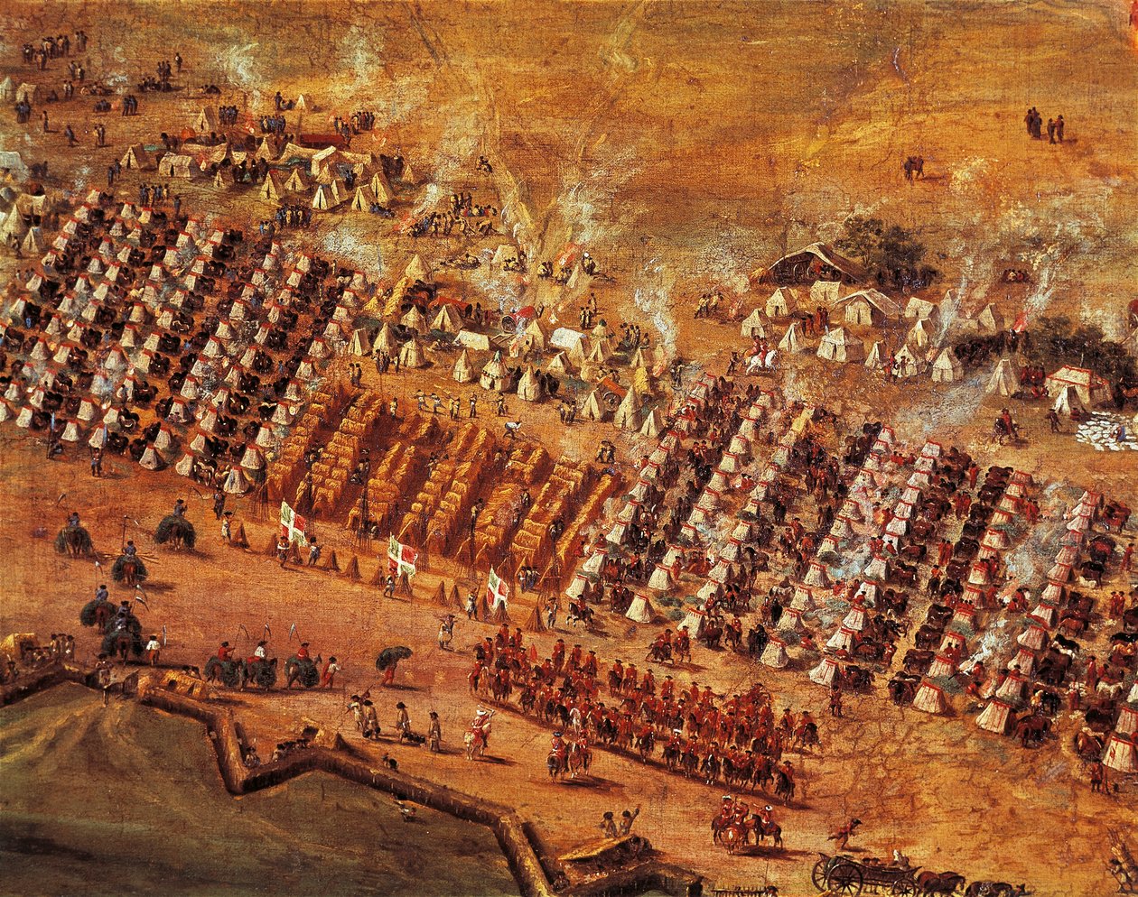 حصار ماستريخت ، تفاصيل من آدم فان دير ميولين بواسطة Adam Frans van der Meulen
