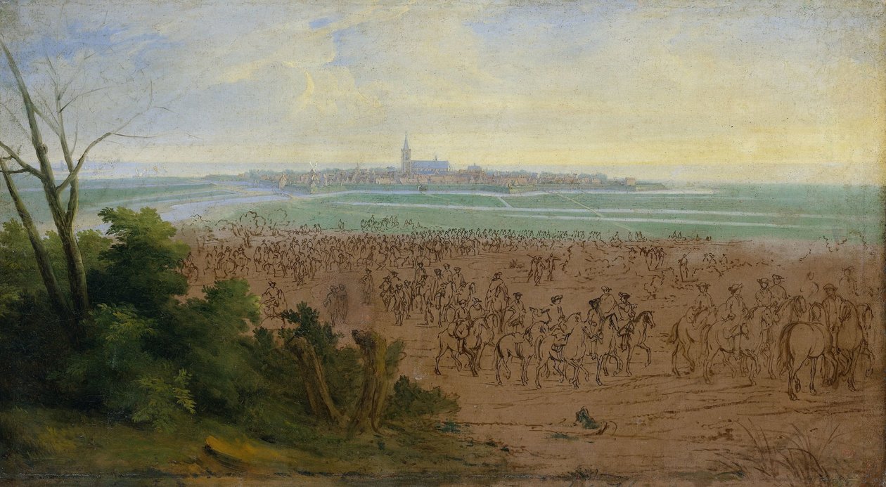 قوات لويس الرابع عشر قبل Naarden ، 20 يوليو 1672 بواسطة Adam Frans van der Meulen