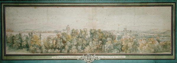 منظر لباريس من ورشة عمل Gobelins (مرحاض على ورق) بواسطة Adam Frans van der Meulen