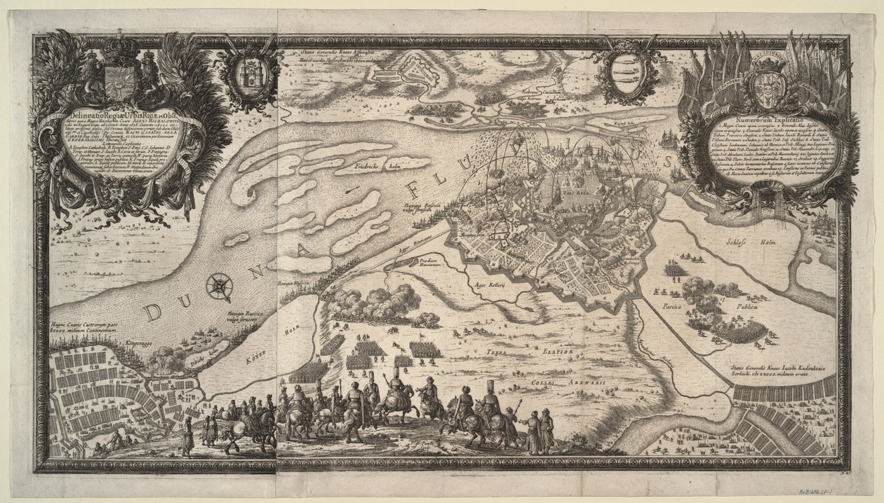 حصار ريغا من قبل الجيش الروسي تحت حكم القيصر أليكسي ميخائيلوفيتش في 1656 ، 1656 بواسطة آدم بيريل