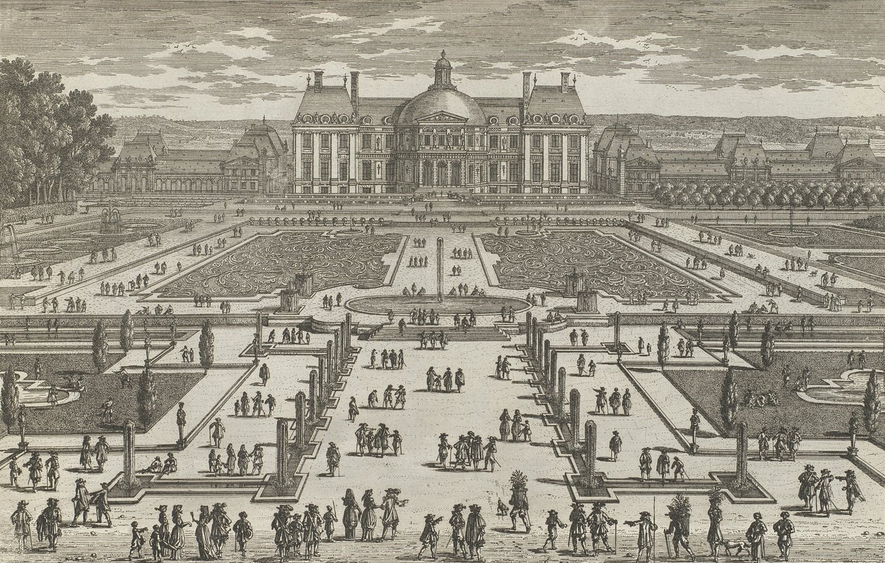 منظر لـ Vaux-Le-Vicomte ، 1680s. ، 1680s. بواسطة آدم بيريل