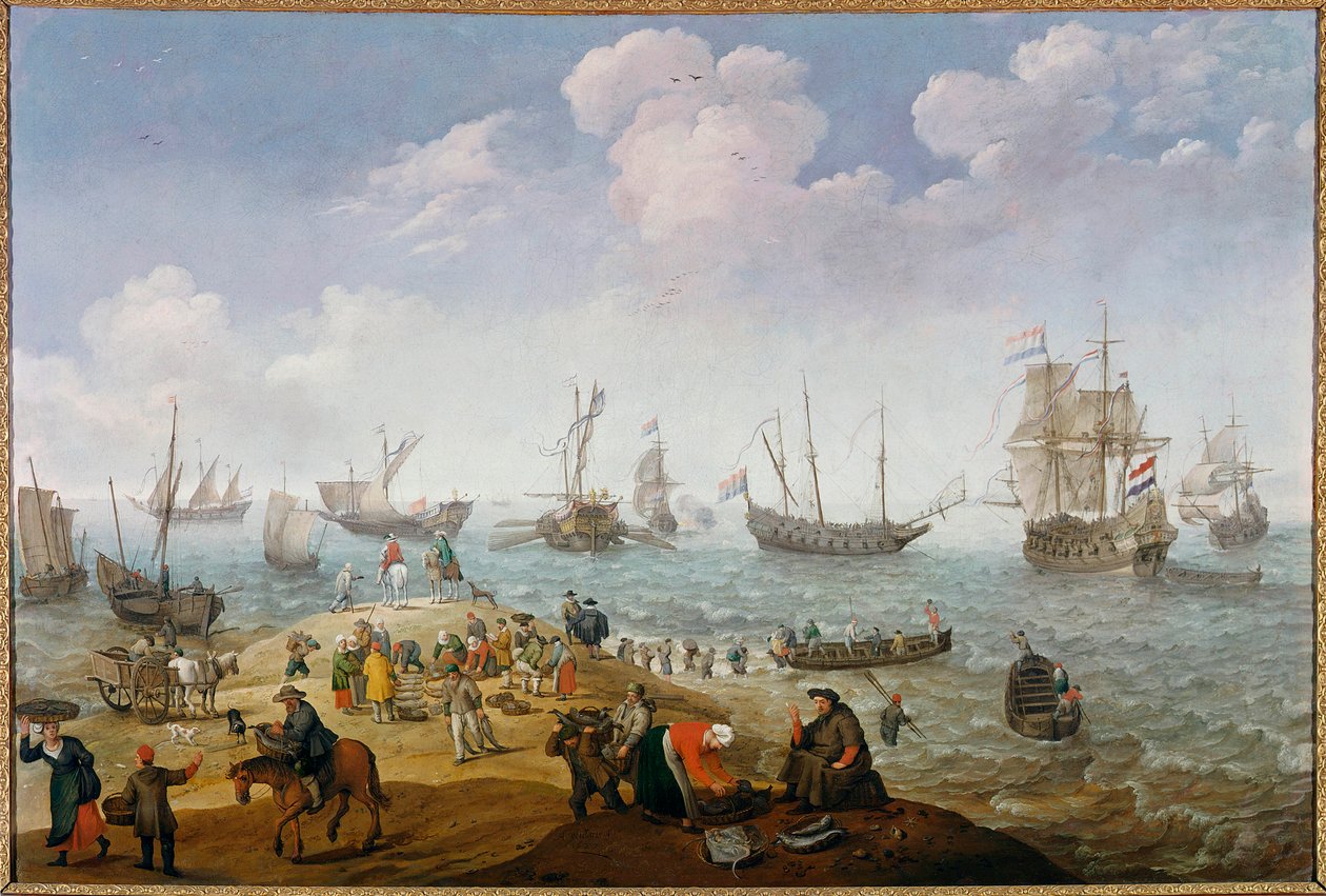 لوحة مشهد الصيد بواسطة آدم ويلارتس (1577-1664) مجموعة خاصة من القرن السابع عشر بواسطة آدم ويليرتس