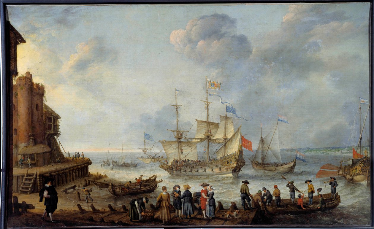 إناء رسم لآدم ويلارتس (1577-1664) من القرن السابع عشر لوهافر ، متحف الفنون الجميلة بواسطة آدم ويليرتس