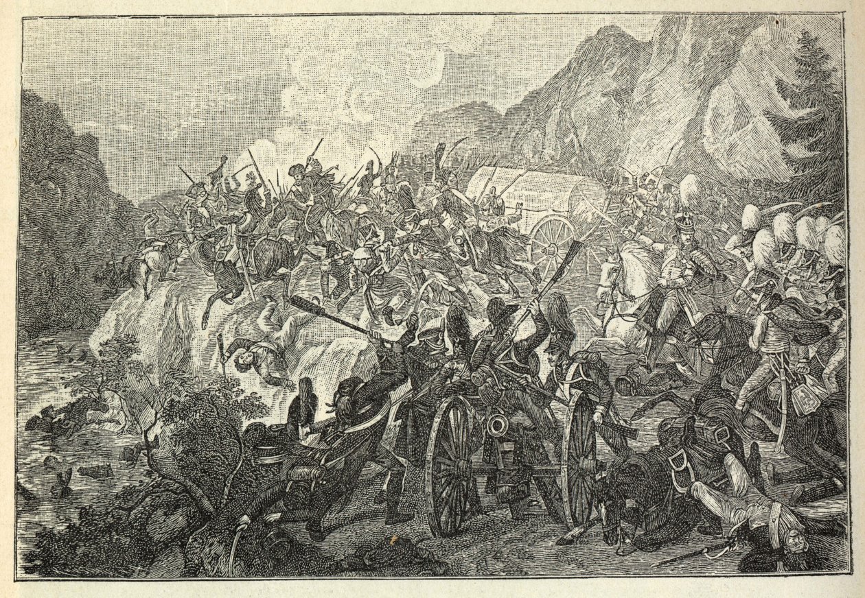 معركة كاتسباخ في 26 أغسطس 1813. بواسطة آدم فون بارتش