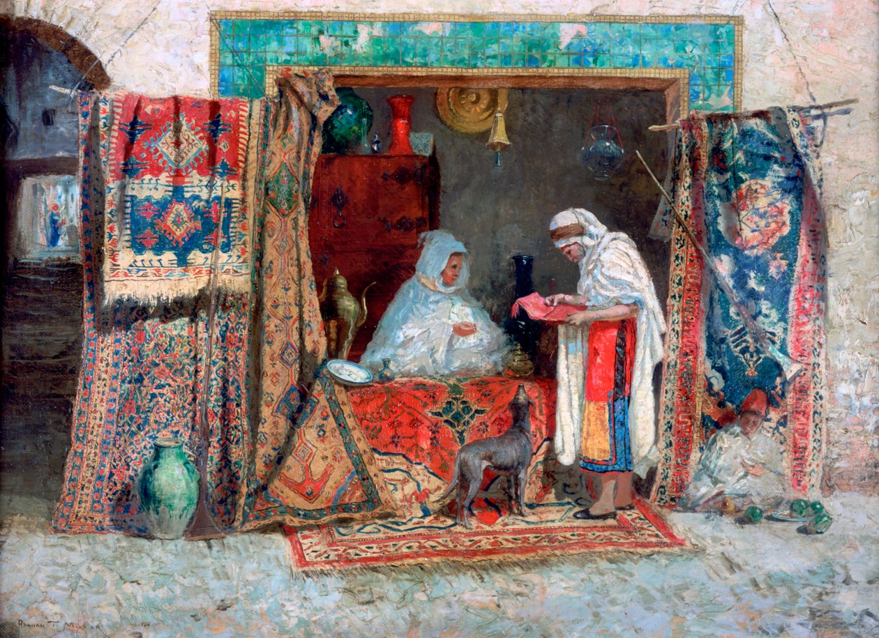 تاجر السجاد ، c1870-1913 بواسطة أديسون توماس ميلار
