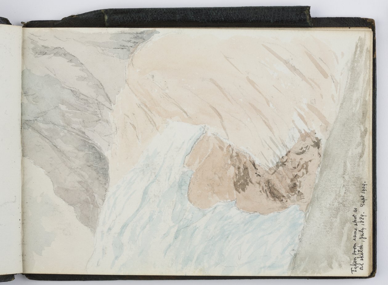 Sketchbook of Watercolours, Drawings and Notes, North and South America and Europe,1909-1910, bound in green leather (watercolor) بواسطة أديلا بريتون