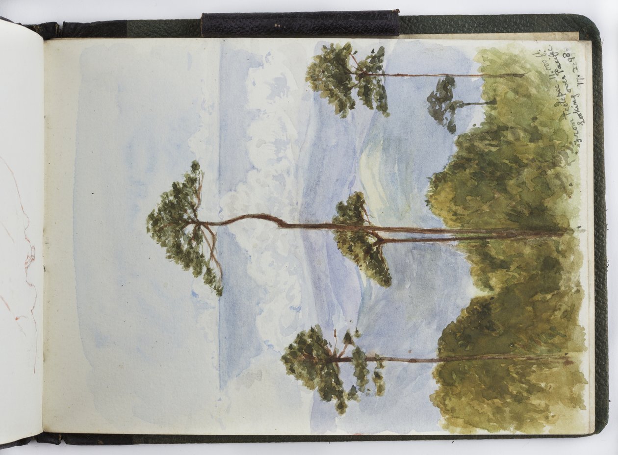كراسة رسم للألوان المائية والرسومات والملاحظات ، المكسيك ، 1896-1898 (ألوان مائية) بواسطة أديلا بريتون