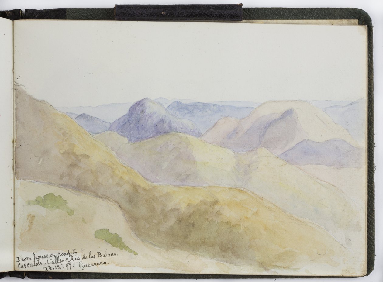 Sketchbook of watercolours, Drawings and Notes, Mexico,1896-1898 (watercolor) بواسطة أديلا بريتون
