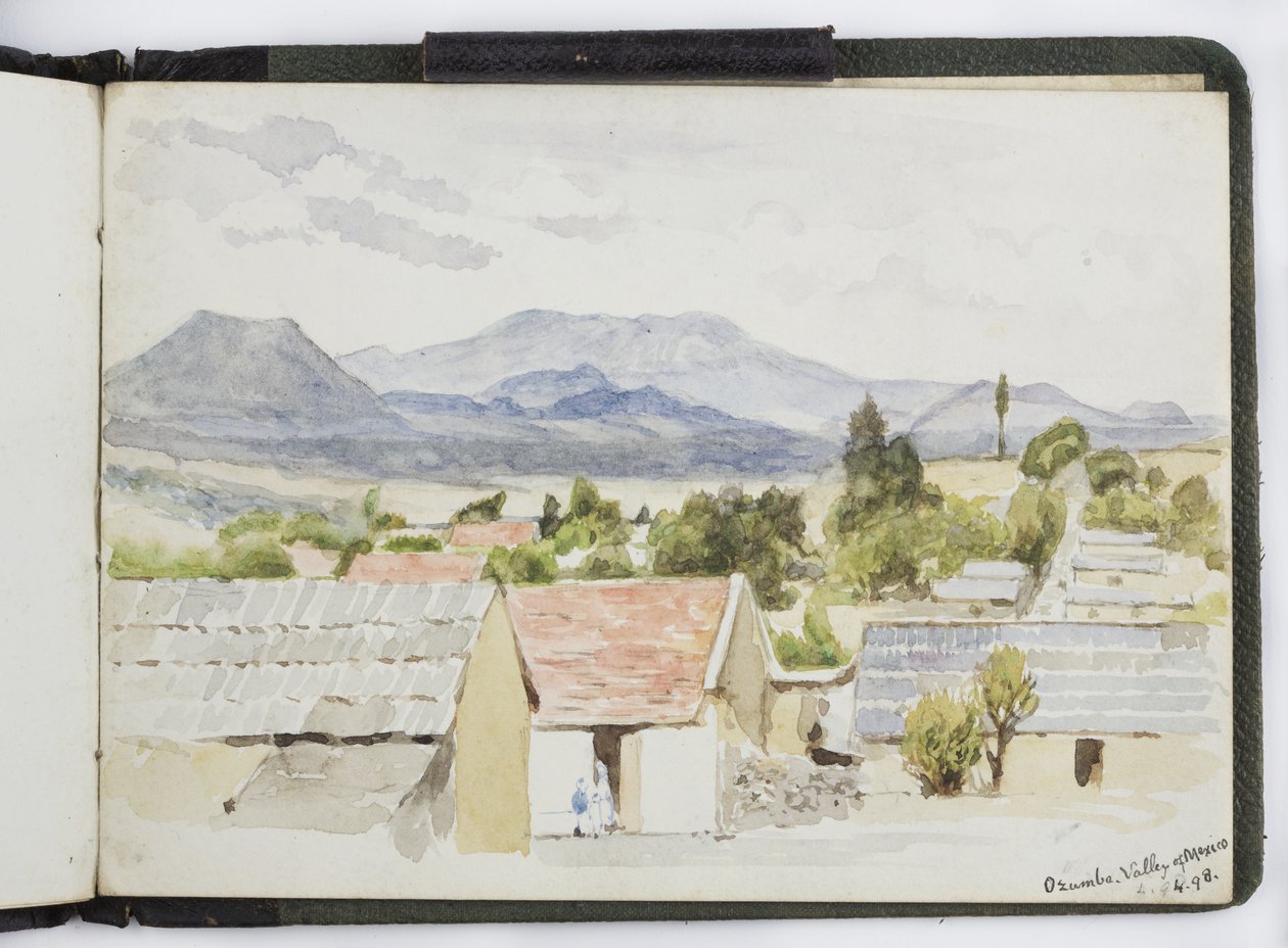 Sketchbook of watercolours, Drawings and Notes, Mexico,1896-1898 (watercolor) بواسطة أديلا بريتون