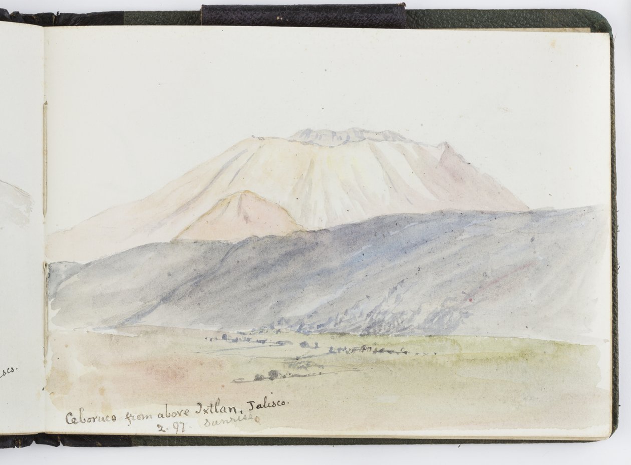 كراسة رسم للألوان المائية والرسومات والملاحظات ، المكسيك ، 1896-1898 (ألوان مائية) بواسطة أديلا بريتون