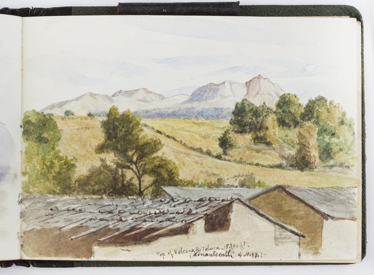 كراسة رسم للألوان المائية والرسومات والملاحظات ، المكسيك ، 1896-1898 (ألوان مائية) بواسطة أديلا بريتون