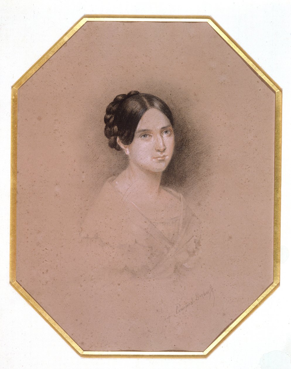 صورة ليوبولدين هوغو (1824-1843) (رسم) بواسطة أديل جولي هوغو