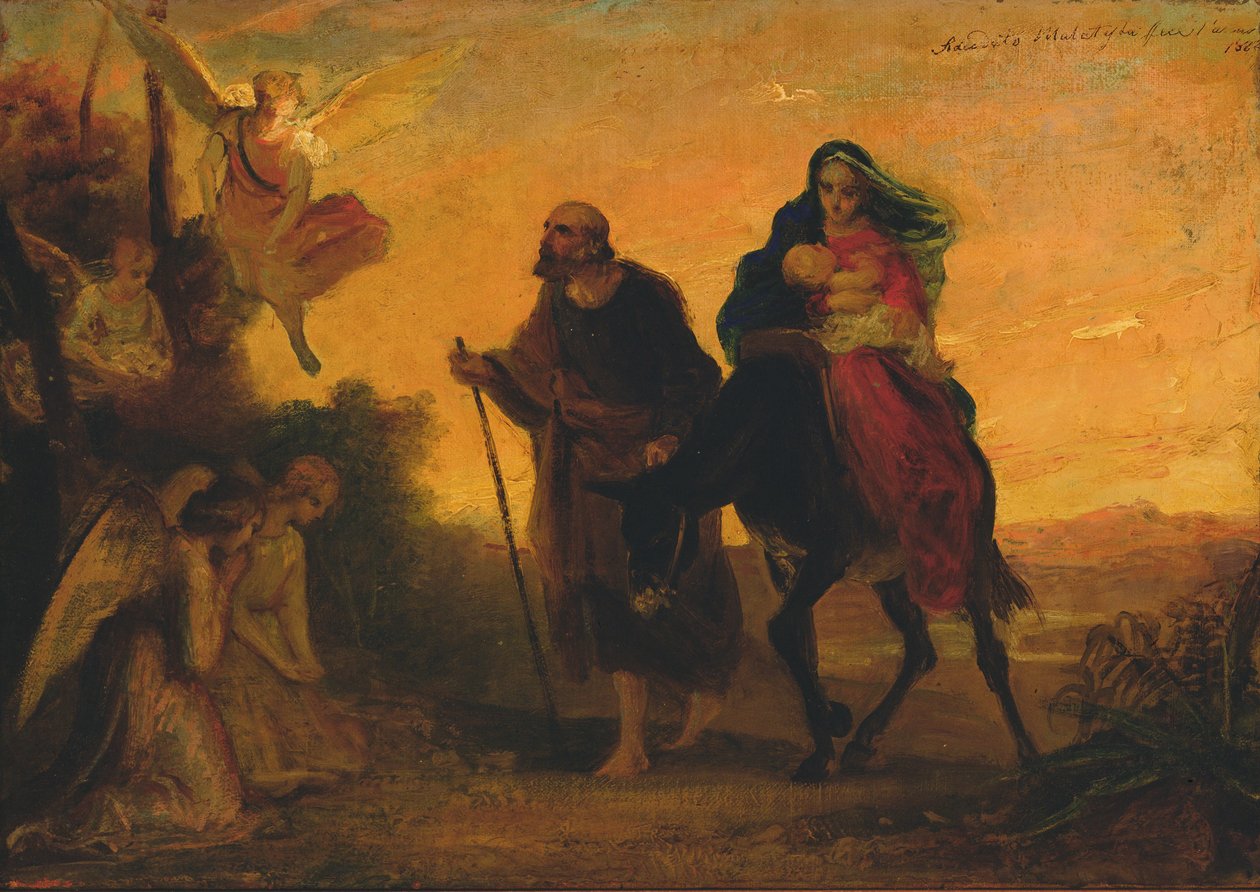 الرحلة إلى مصر ، 1862 بواسطة Adeodato Malatesta أو Malatesti