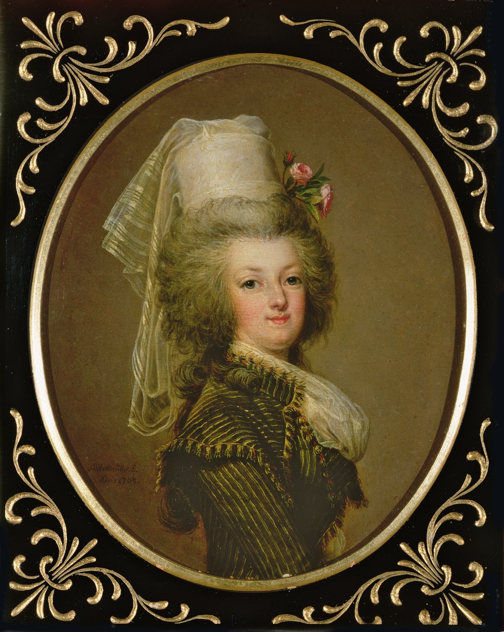 الأرشيدوقة ماري أنطوانيت هابسبورغ-لوترينجين (1755-1793) ، الطفل الخامس عشر للإمبراطورة ماريا تيريزا من النمسا (1717-180) وفرانسيس الأول (1708-65) ، زوجة لويس السادس عشر (1754-1993) بواسطة أدولف أولريتش ويرتمولر
