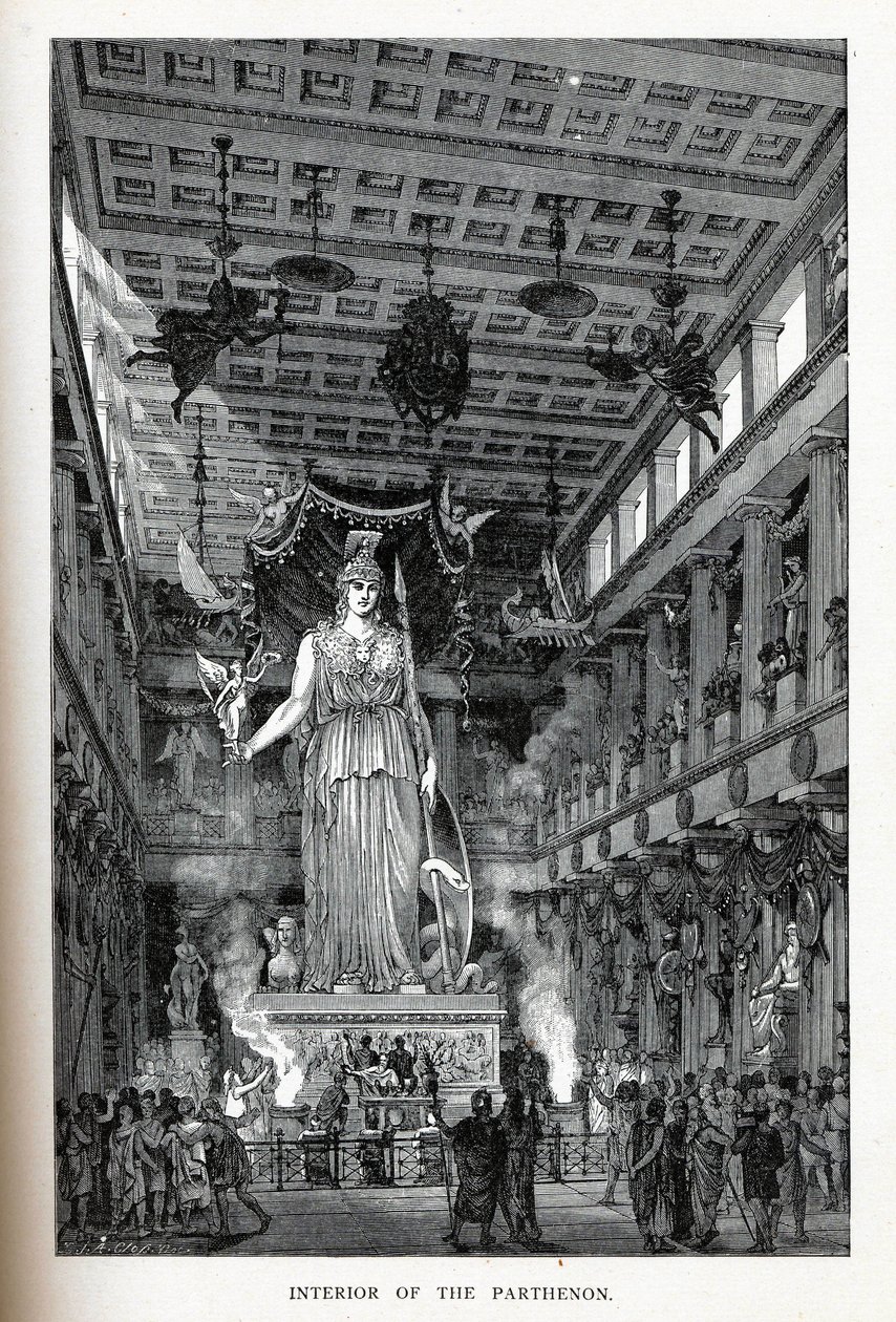 داخل البارثينون ، 1882 بواسطة أدولف كلوس