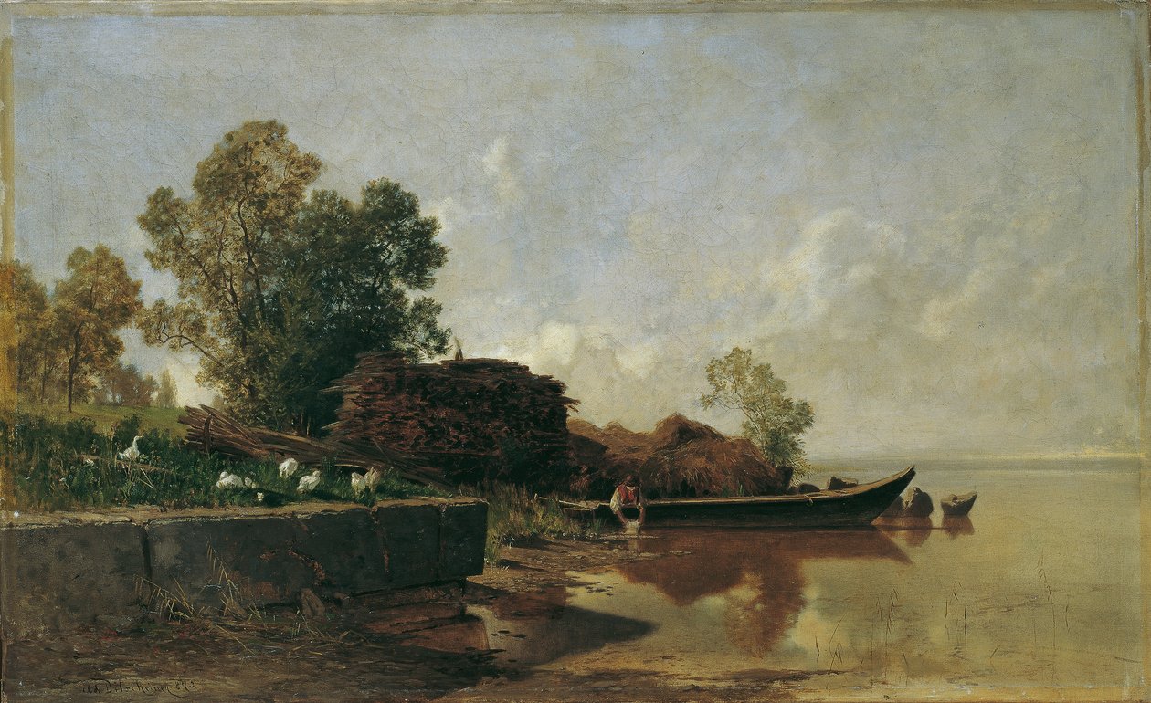 The Fraueninsel في Chiemsee بواسطة أدولف جوستاف ديتشينر