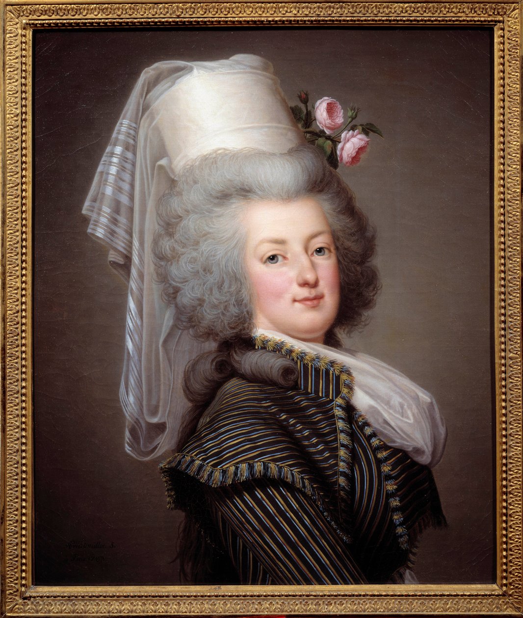 صورة لماري أنطوانيت دي لورين هابسبورغ ، ملكة فرنسا (1755-1793) ، في ثوب أمازون - رسم السويدي أدولف أولريش ويرتمولر (1751-1811) بواسطة أدولف أولريتش ويرتمولر