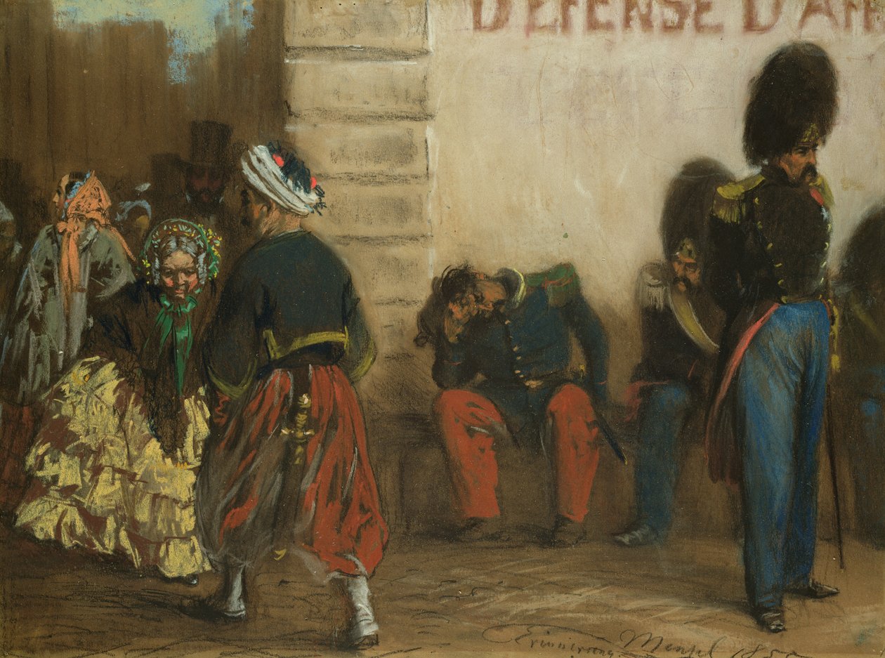 ذاكرة باريس ، 1855 بواسطة أدولف مينزل