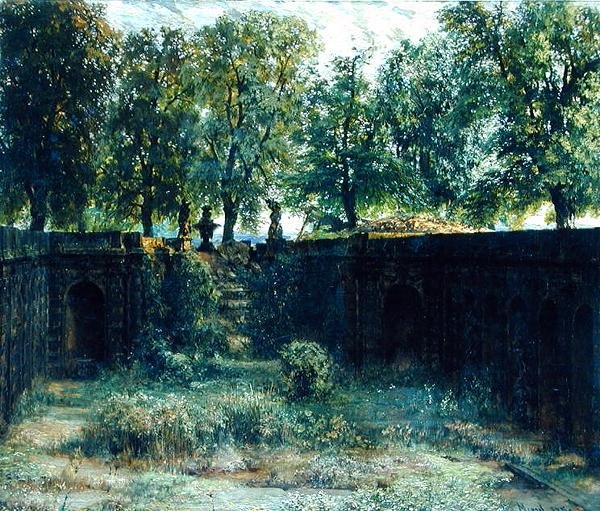 Nymphaeum في Zwinger في درسدن ، 1850 بواسطة أدولف مينزل