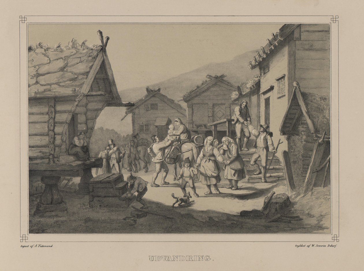 رسم توضيحي مأخوذ من كتاب النرويج الذي أنتجه في رسومات Asbjørnsen، P.Chr. ونشره Chr. Tønsberg (رقم ، 1848) بواسطة أدولف تيدماند