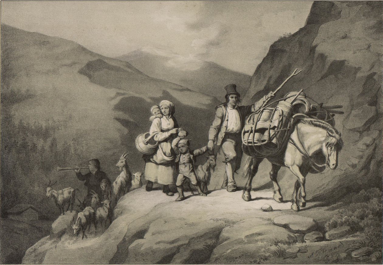 رسم توضيحي مأخوذ من كتاب النرويج الذي أنتجه في رسومات Asbjørnsen، P.Chr. ونشره Chr. Tønsberg (رقم ، 1848) بواسطة أدولف تيدماند