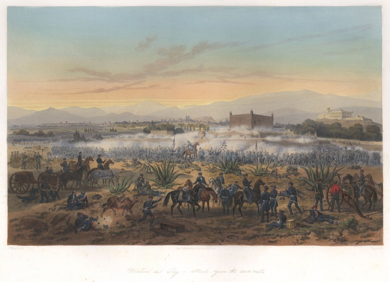 مولينو ديل ري - الهجوم على كازا ماتا (8 سبتمبر 1847) في الحرب المكسيكية الأمريكية بواسطة أدولف جان بابتيست بايوت