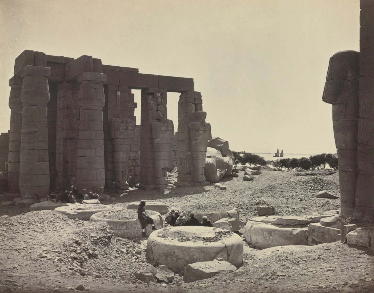 الرامسيوم ، طيبة ، 1869. بواسطة أدولف براون