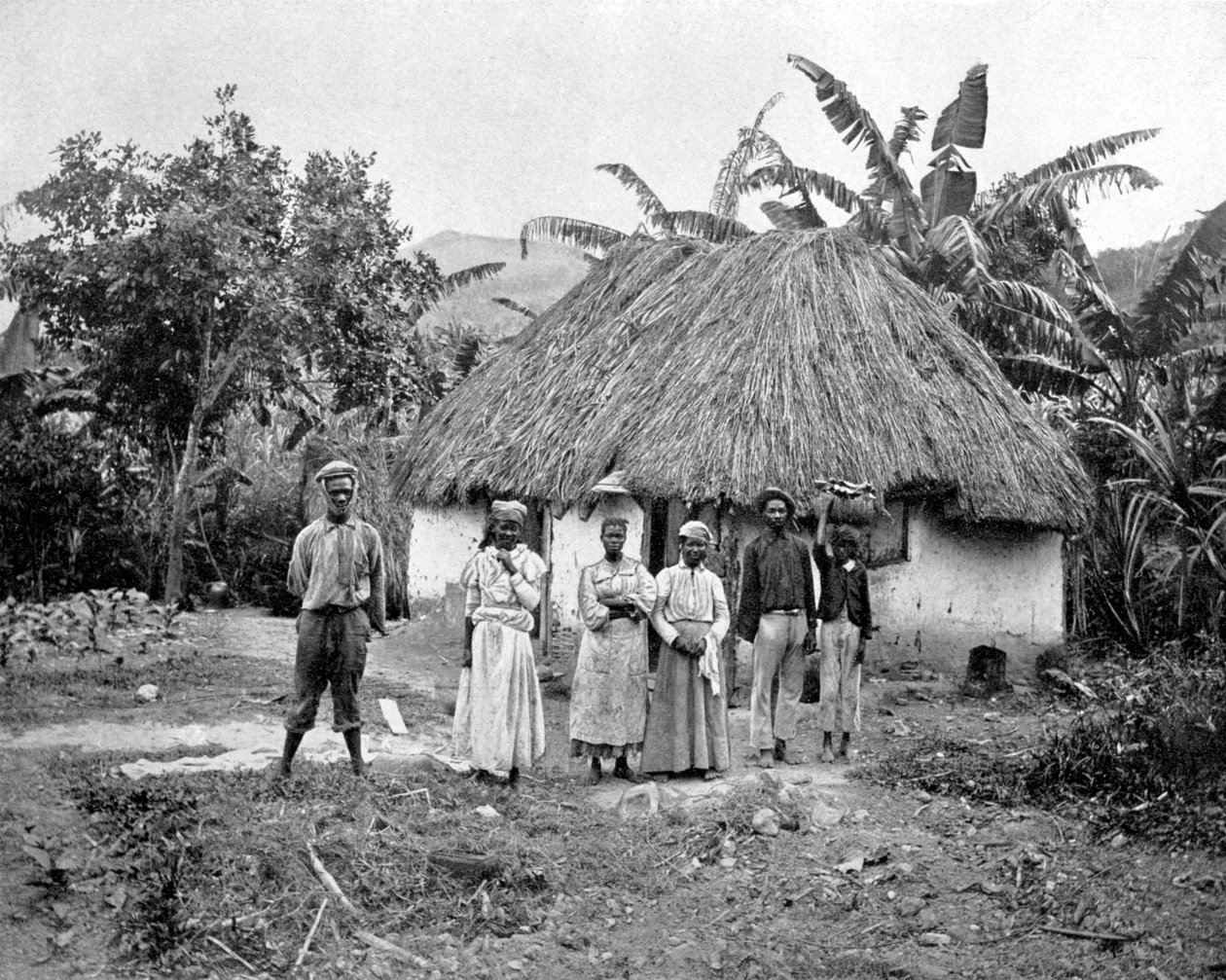 كوخ نيجرو ، جامايكا ، c1905. بواسطة أدولف دوبيرلي وابنه
