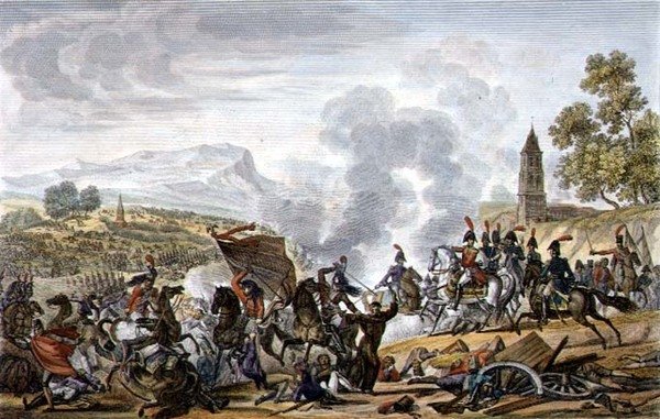 معركة أوكانا بواسطة Adolphe Eugene Gabriel (بعد) Roehn