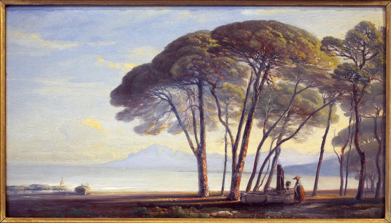 الخاصية خوان ليس بينس (خوان ليس بينس). لوحة لأدولف فيوبو (1824-1899) ، زيت على خشب بواسطة أدولف فيوبو