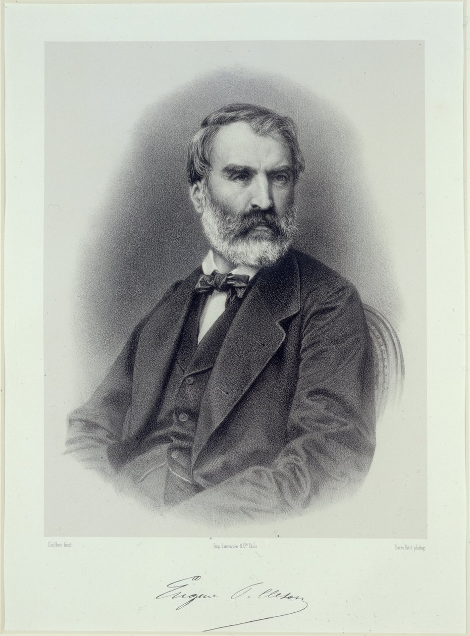صورة للكاتب أوجين بيليتان 1813-1884. بواسطة Adolphe Guillon