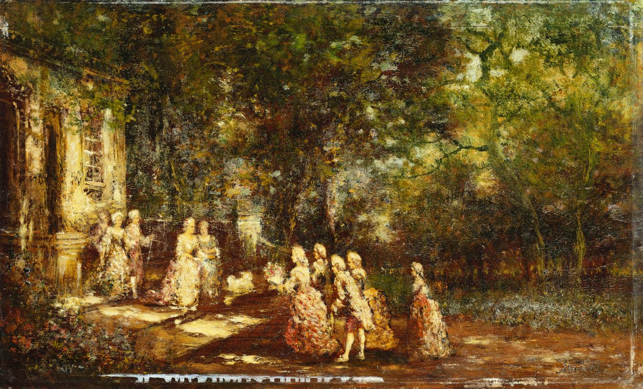 زيارة للأميرة ؛ زيارة الأميرة ، ج .1860 بواسطة أدولف جوزيف توماس مونتيسيلي