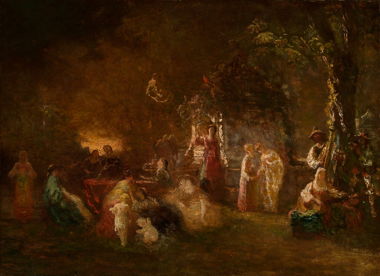 عيد شامبيتر، 1844-86 تقريبًا (زيت على قماش) بواسطة أدولف جوزيف توماس مونتيسيلي
