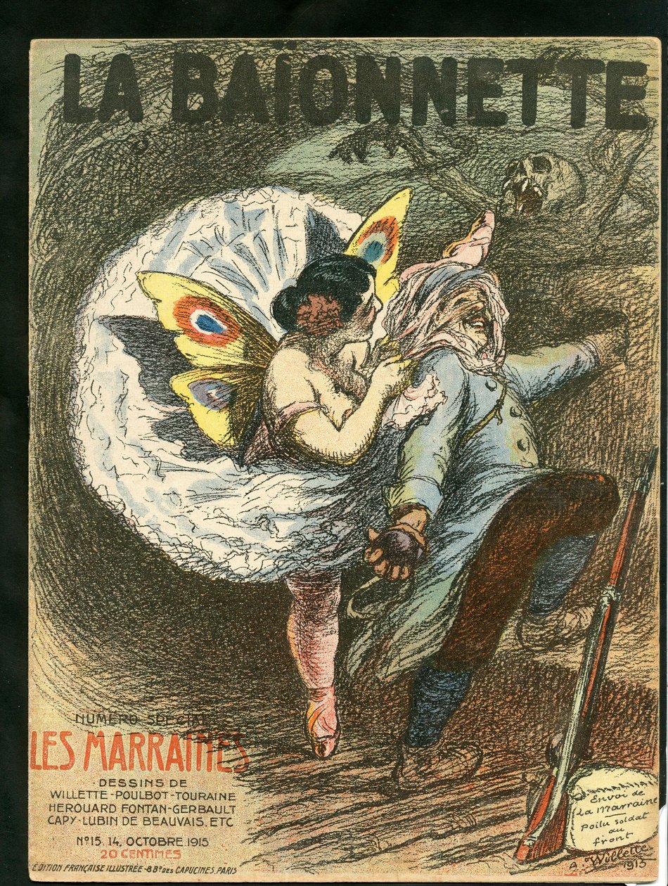 Cover of “” La Baionnette””, Satirique en Colours بواسطة أدولف ليون ويليت