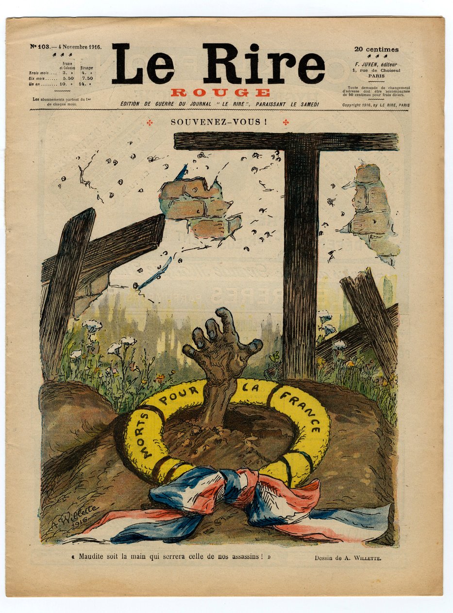 Cover of “” The Red Laughter””, Satirical in Colors بواسطة أدولف ليون ويليت