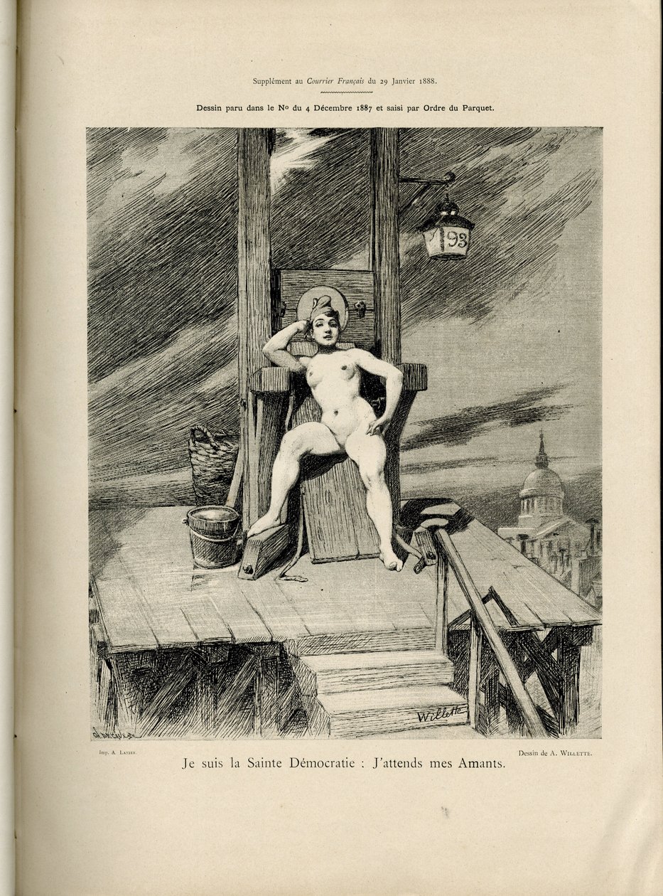 رسم توضيحي لأدولف ديت ويليت (1857-1926) في Le Courrier francais ، رقم 4 بواسطة أدولف ليون ويليت