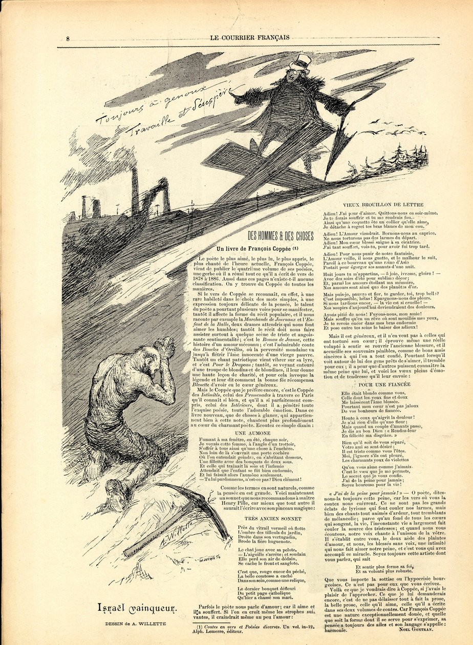 The English Courier، Satirical in B&W بواسطة أدولف ليون ويليت
