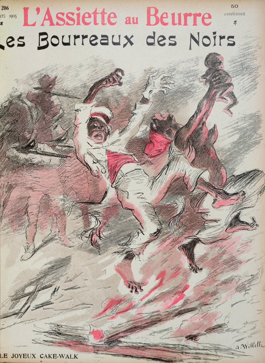 جلادو السود ، الغلاف الأمامي لـ "أسيتي أو بيور" ، 1905 بواسطة أدولف ليون ويليت