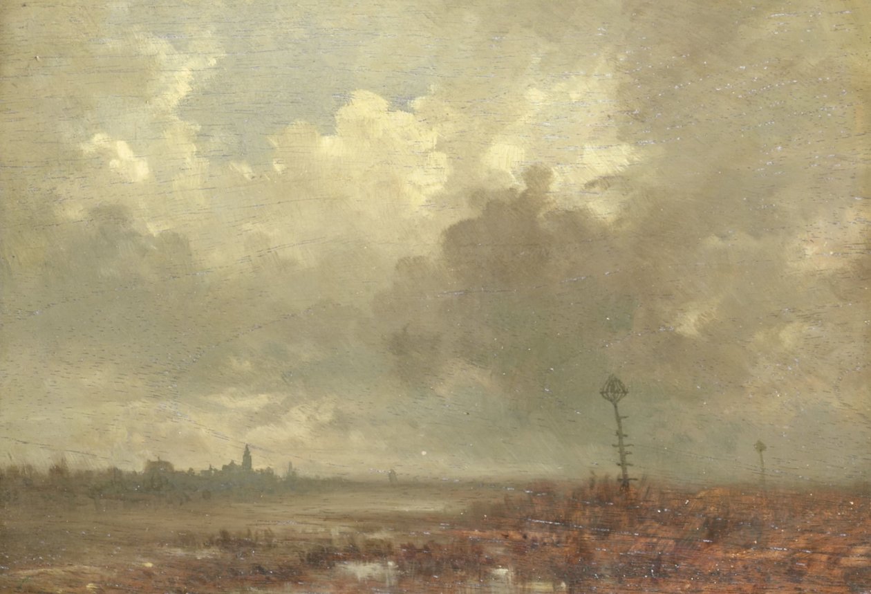 عرض النهر في الليل بواسطة Adolphe Mouilleron