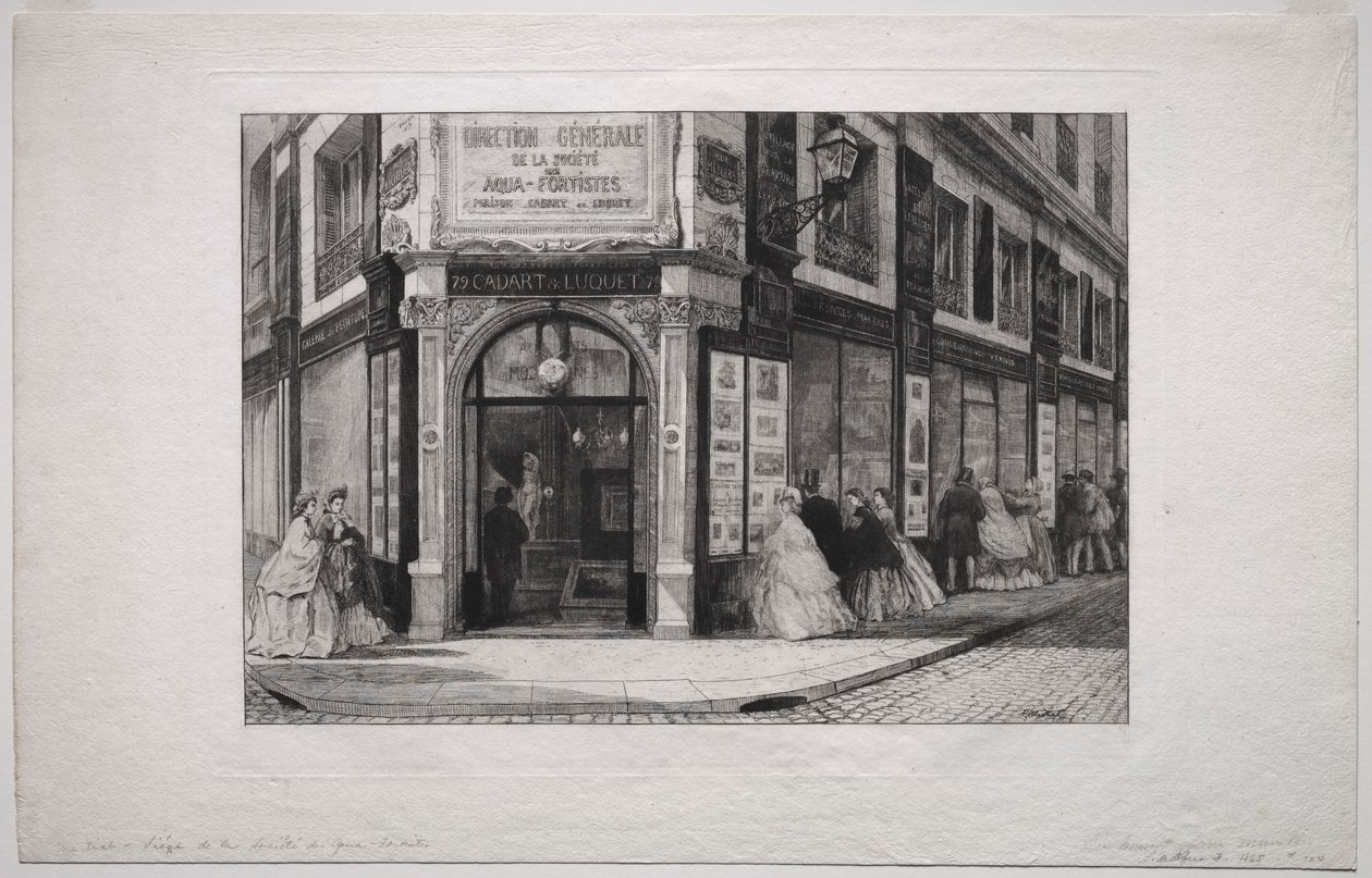 مقر جمعية Aquafortists بواسطة Adolphe Théodore Jules Martial Potémont