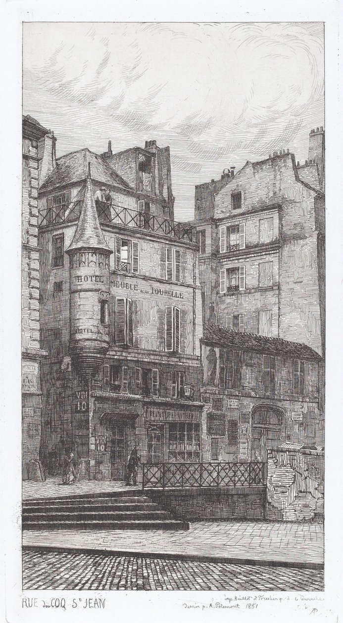 شارع دو كوك ش جان بواسطة Adolphe Théodore Jules Martial Potémont