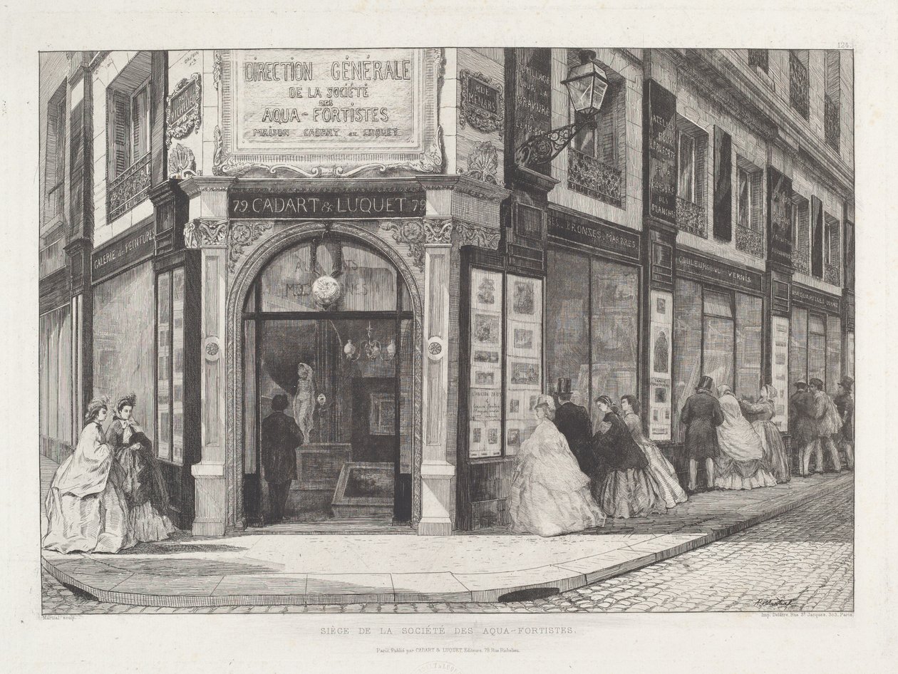 مقر جمعية Aquafortists بواسطة Adolphe Théodore Jules Martial Potémont