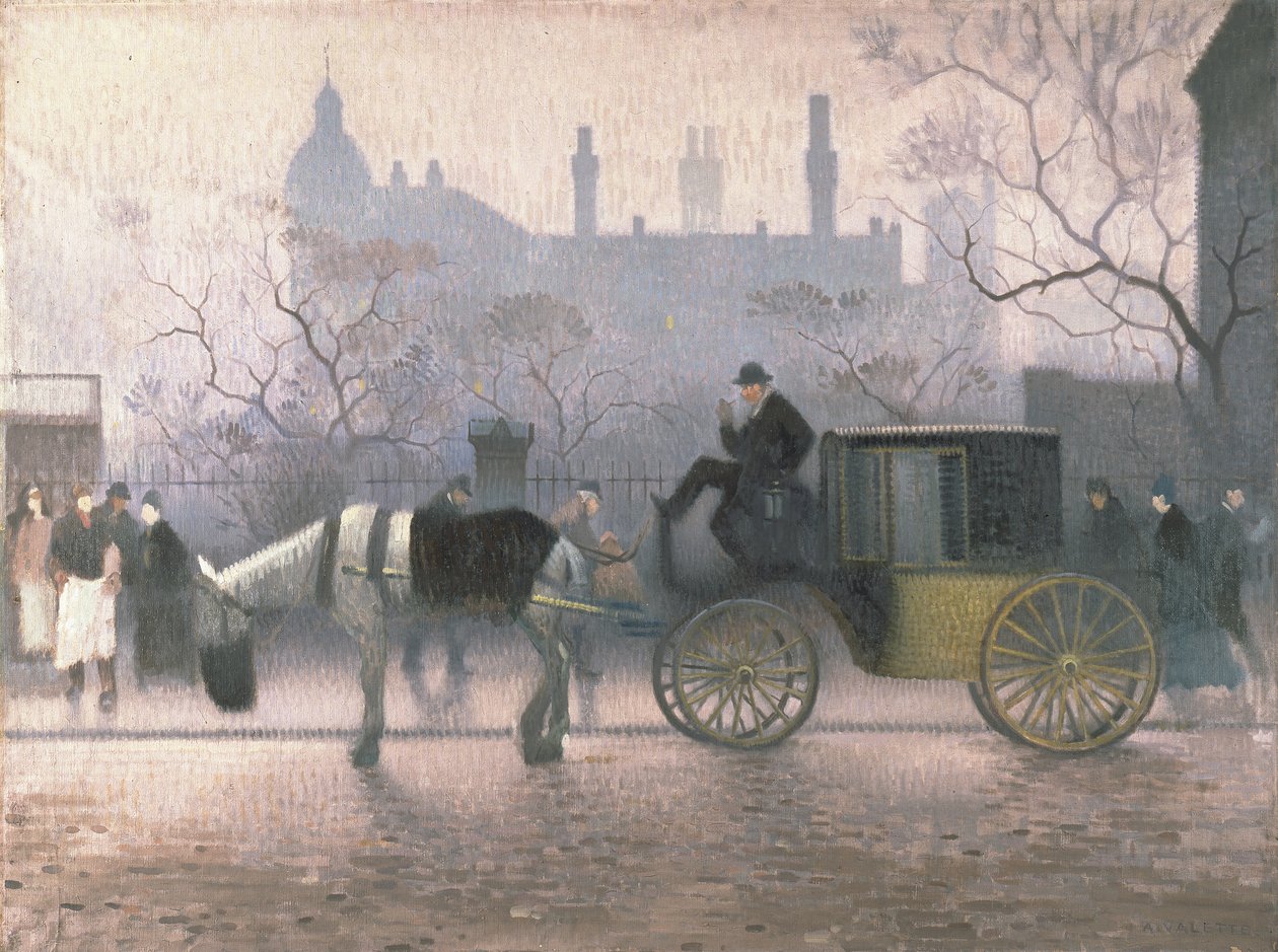 Old Cab at All Saints ، مانشستر بواسطة أدولف فاليت