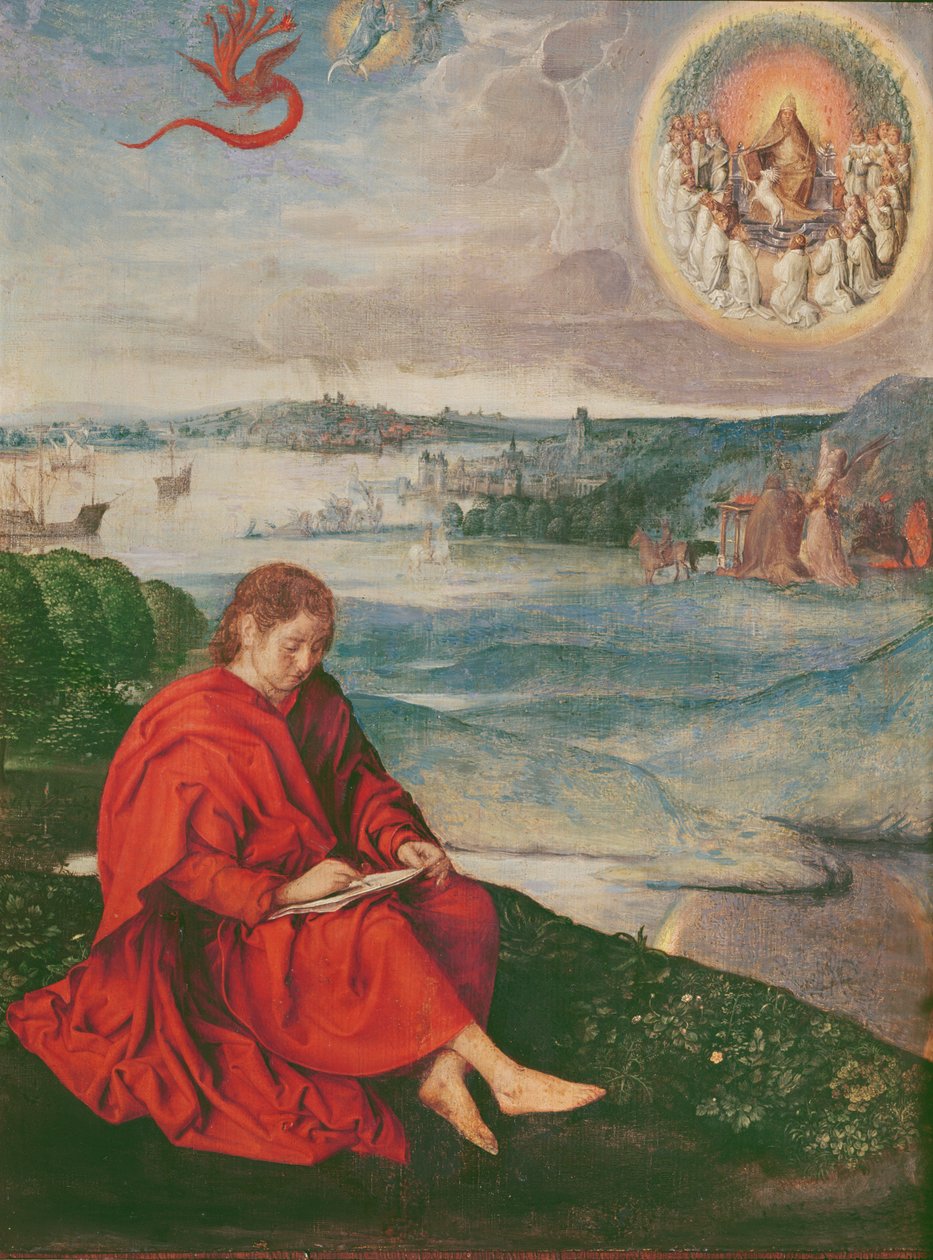 القديس يوحنا بطمس بواسطة Adriaen Isenbrandt أو Isenbrant