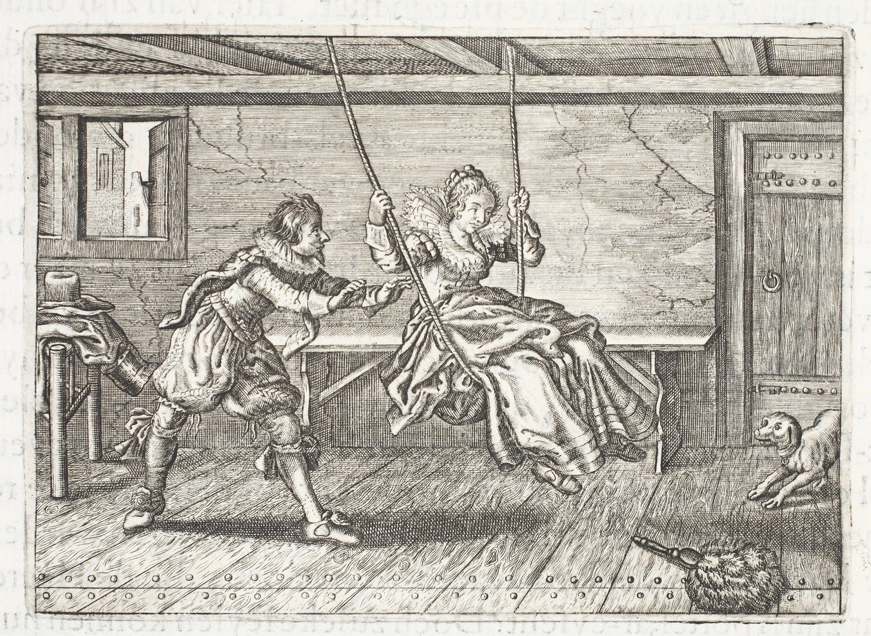 أسرع وأبطأ ، رسم توضيحي من "Emblemata of Zinne-werk" بقلم يوهانس دي برون (1589-1658) ، جان جاكوبس شيبر ، أمستردام ، 1661 بواسطة Adriaen Pietersz van de Venne