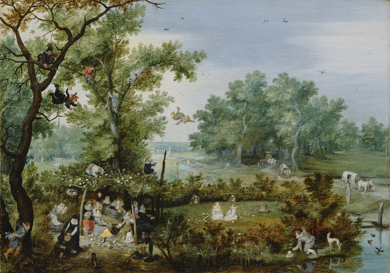 شركة ميري في أربور ، 1615 بواسطة Adriaen Pietersz van de Venne