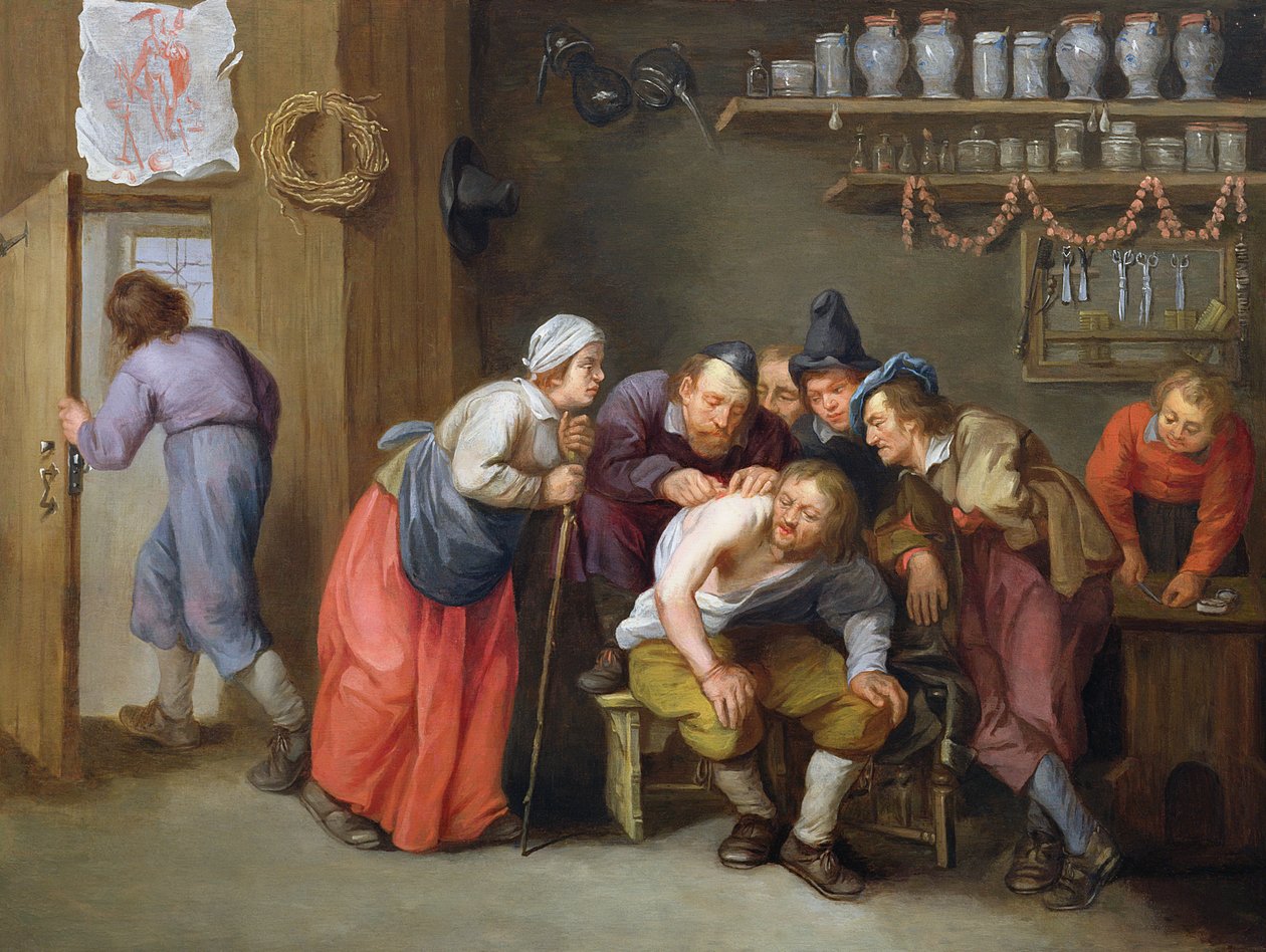جراحة الطبيب الدجال بواسطة Adriaen Rombouts