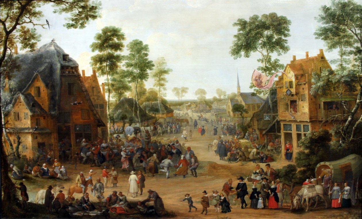 مهرجان كنيسة القرية بواسطة Adriaen van Stalbemt