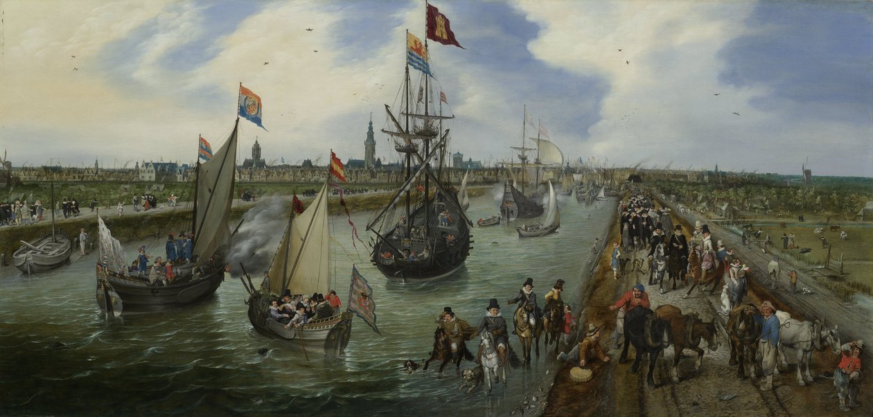 ميناء ميدلبورغ بواسطة Adriaen van de Venne